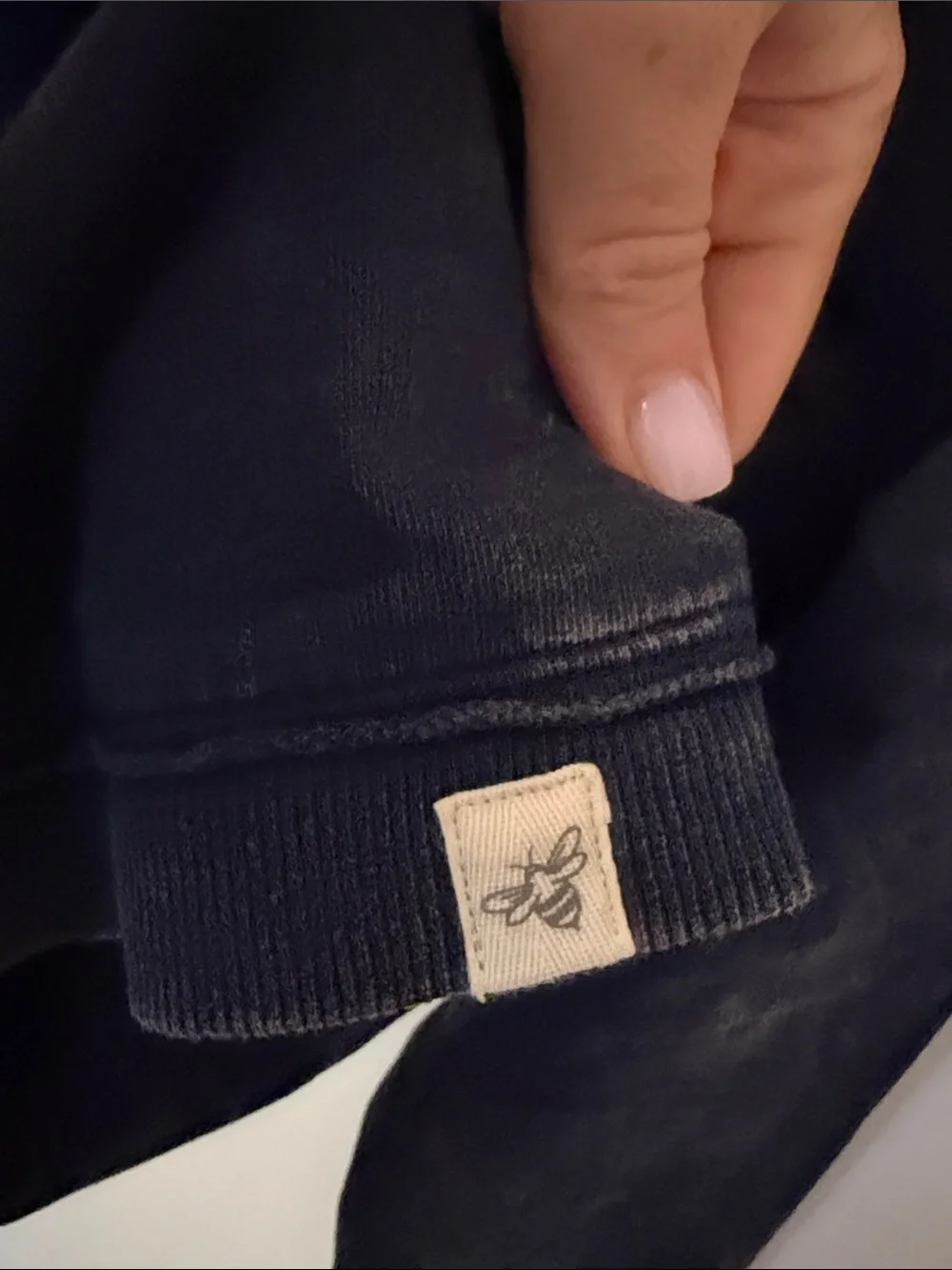 Burt's Bees Baby Navy Quarter-Zip Hoodie (#2)